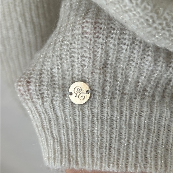 La petite etoile edwige low back sweater size M metallic shiny french Parisian - Picture 9 of 9